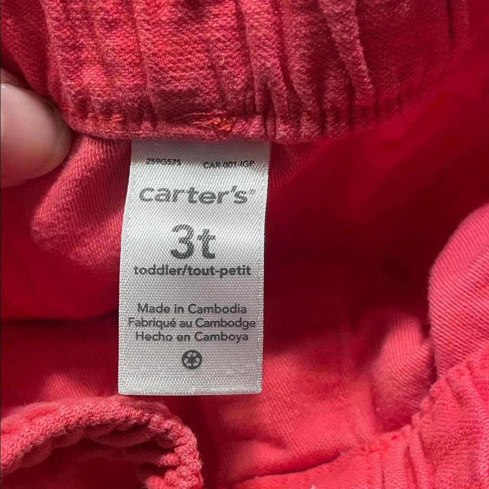 Carter's Coral Skirt with Front Pockets